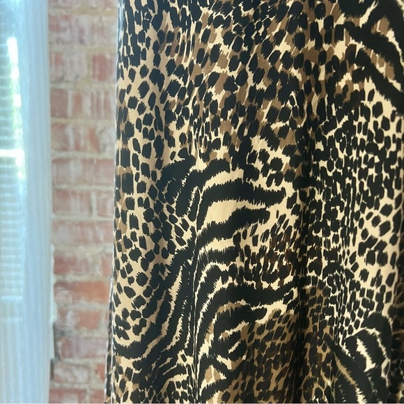 George Sleepwear Leopard Print Nightgown Dress w/ Lace Trim -Size XL -NW21 - Picture 5 of 8